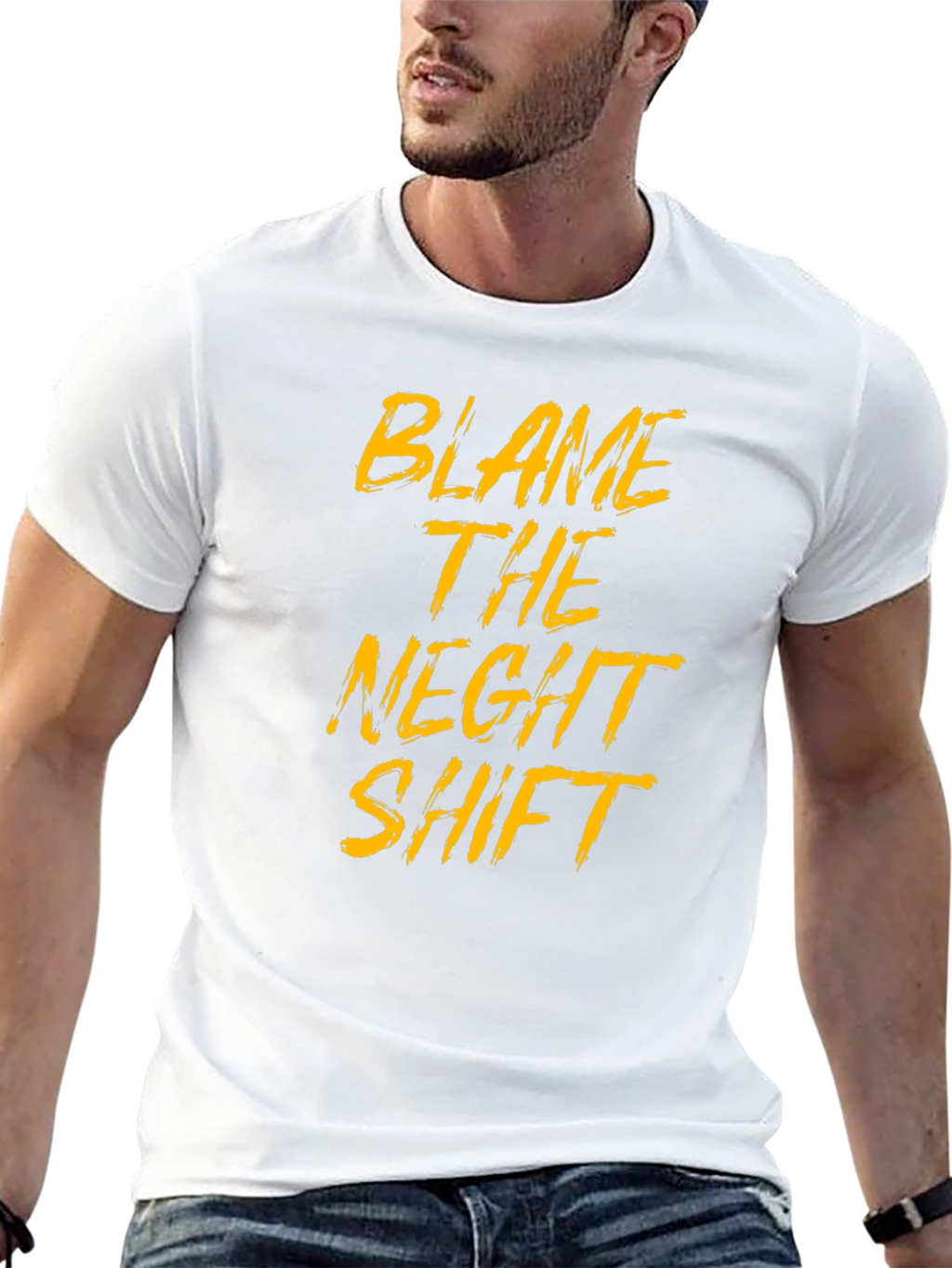 Blame The Night Shift Black T-Shirt