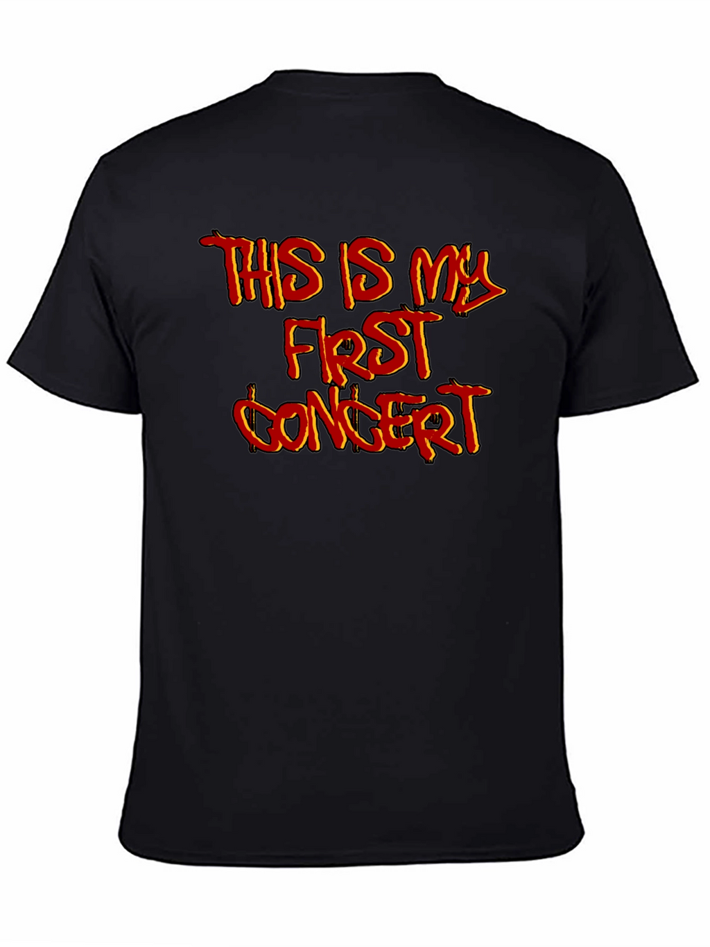 First Concert Graphic T-Shirt - Black Cotton Tee