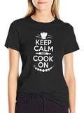 Keep Calm and Cook On Graphic Tee