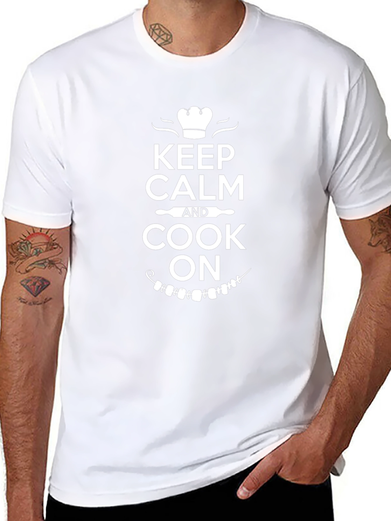 Keep Calm and Cook On Graphic Tee