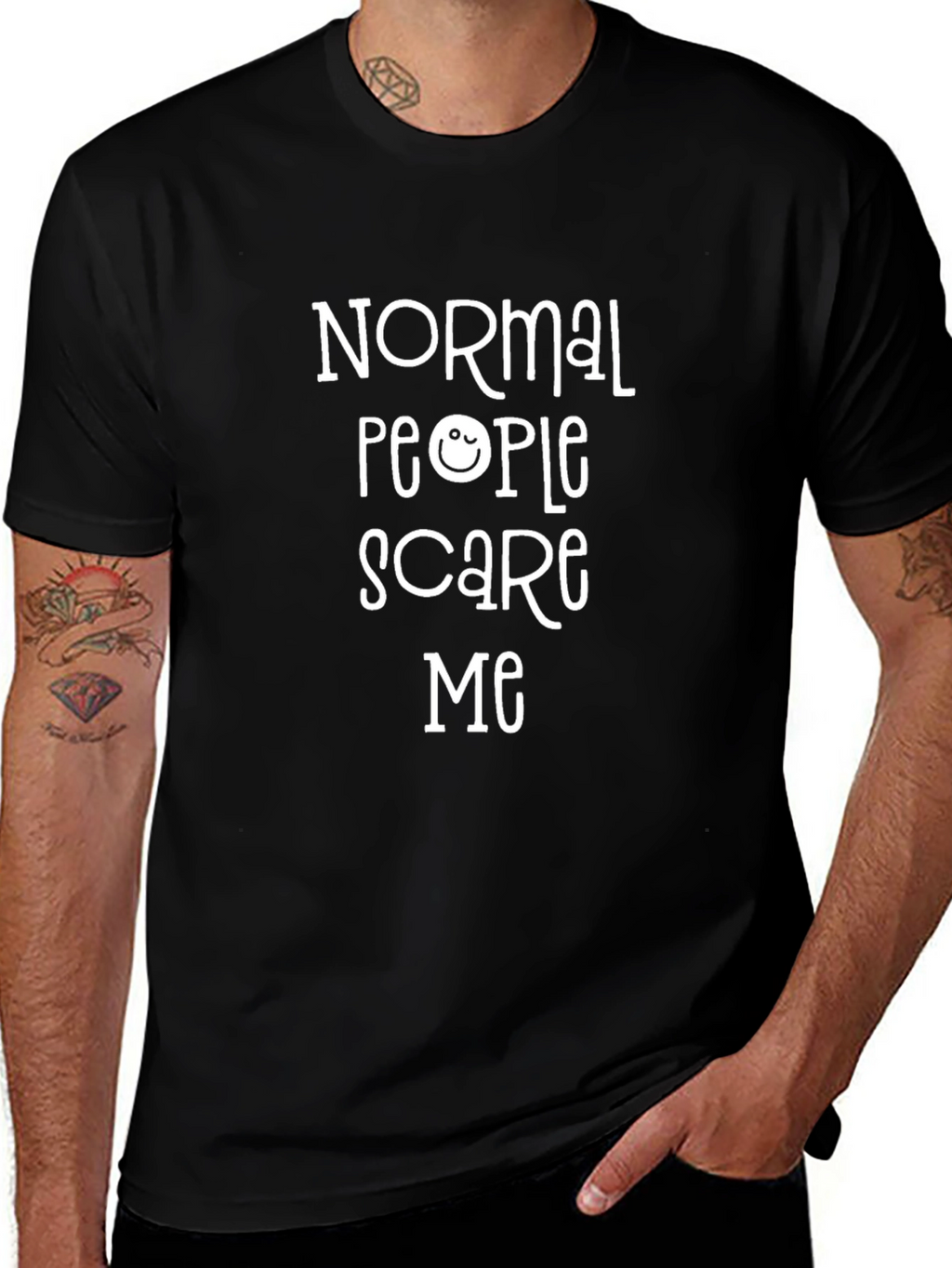 Normal People Scare Me Graphic T-Shirt