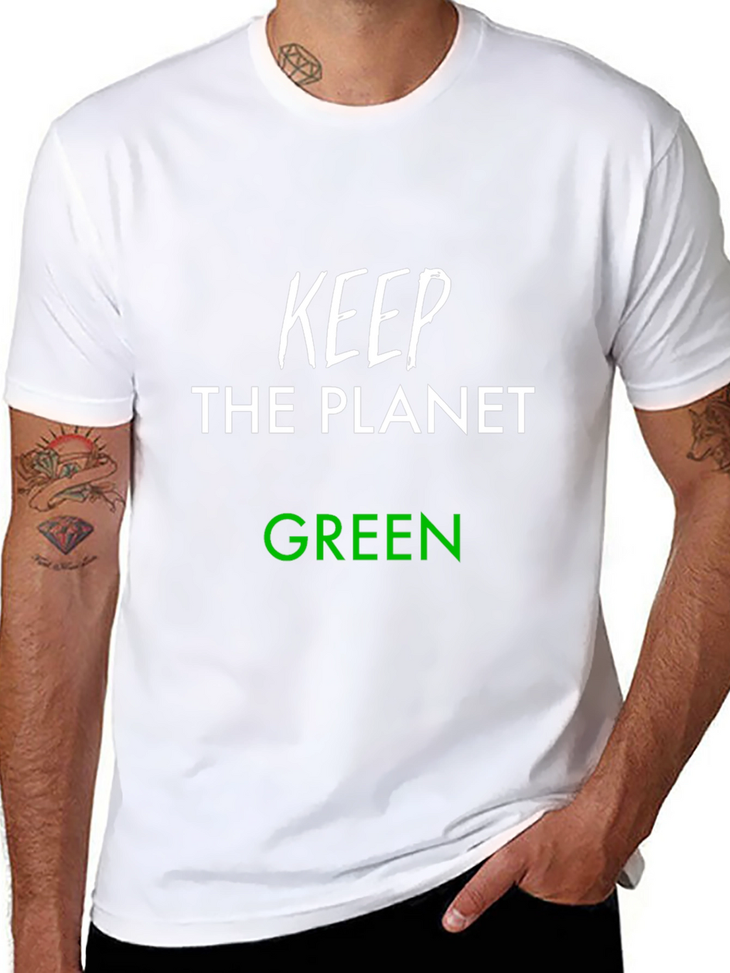 Keep the Planet Green T-Shirt - Eco-Friendly Tee