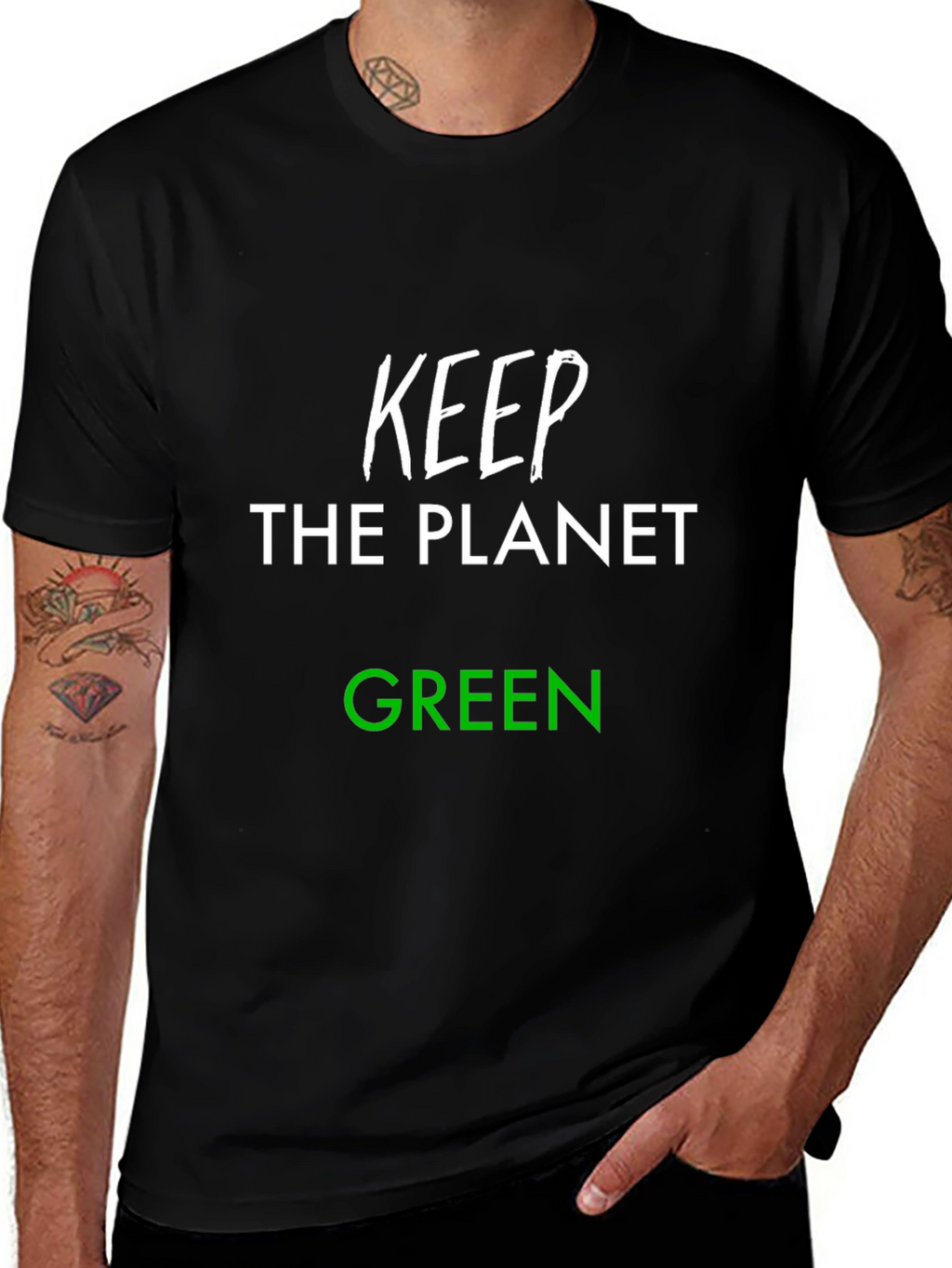 Keep the Planet Green T-Shirt - Eco-Friendly Tee