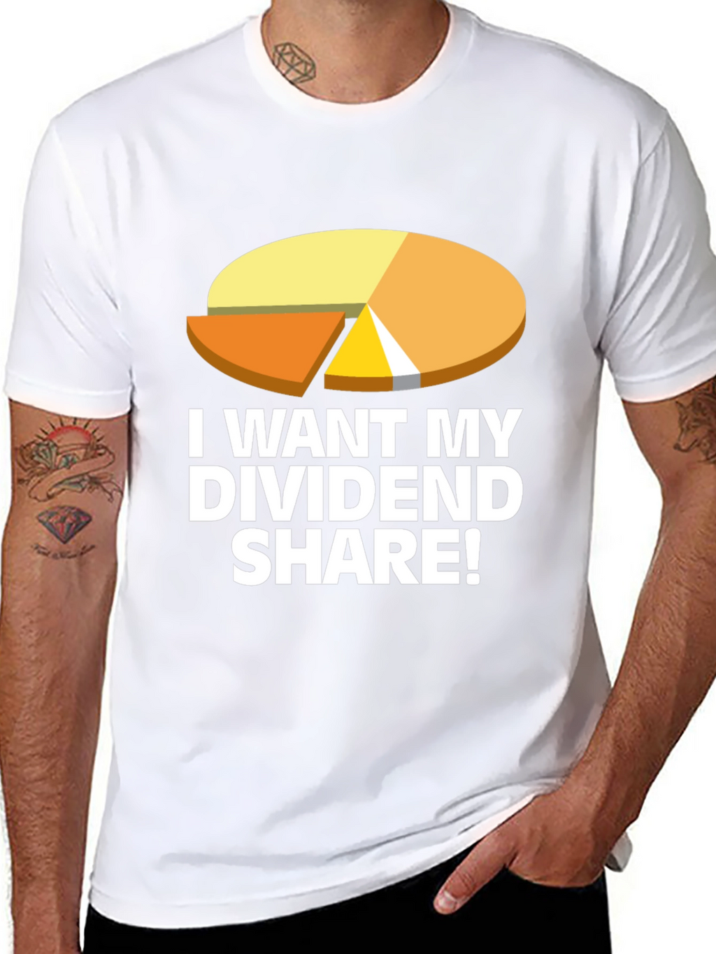 Dividend Share T-Shirt - Black Graphic Tee
