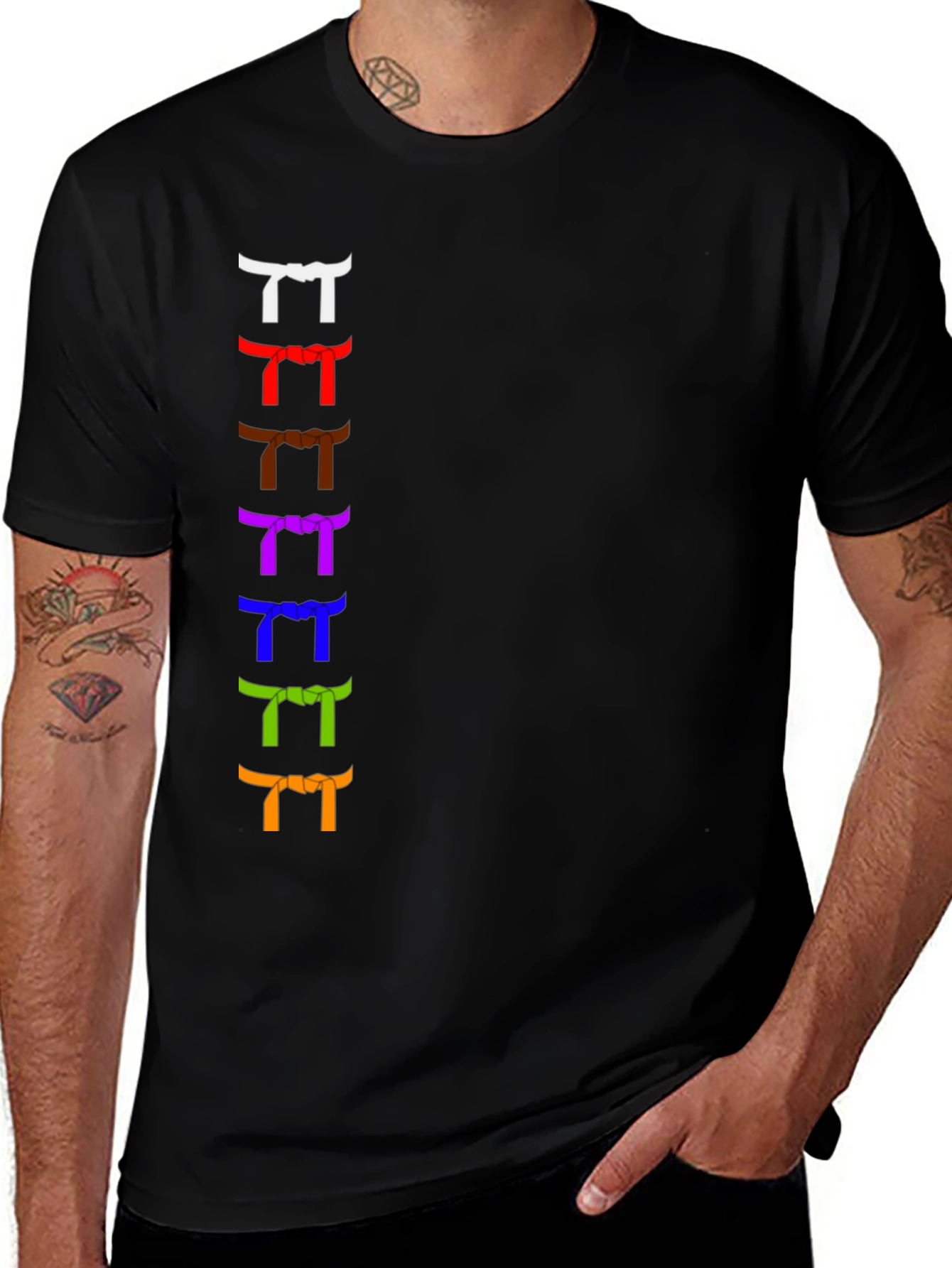 BJJ Belts T-Shirt - Jiu Jitsu Martial Arts