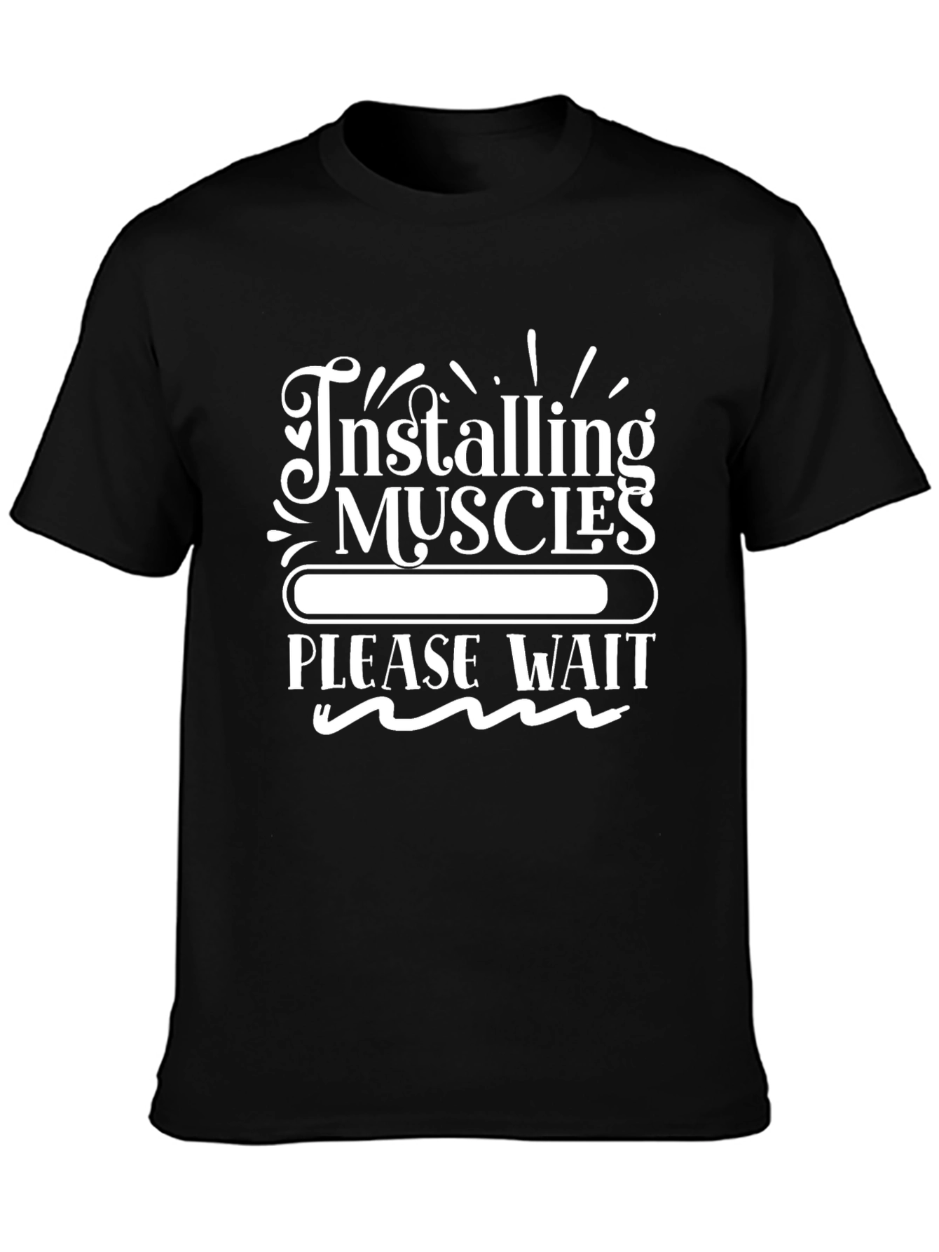Installing Muscles T-Shirt - Funny Workout Tee