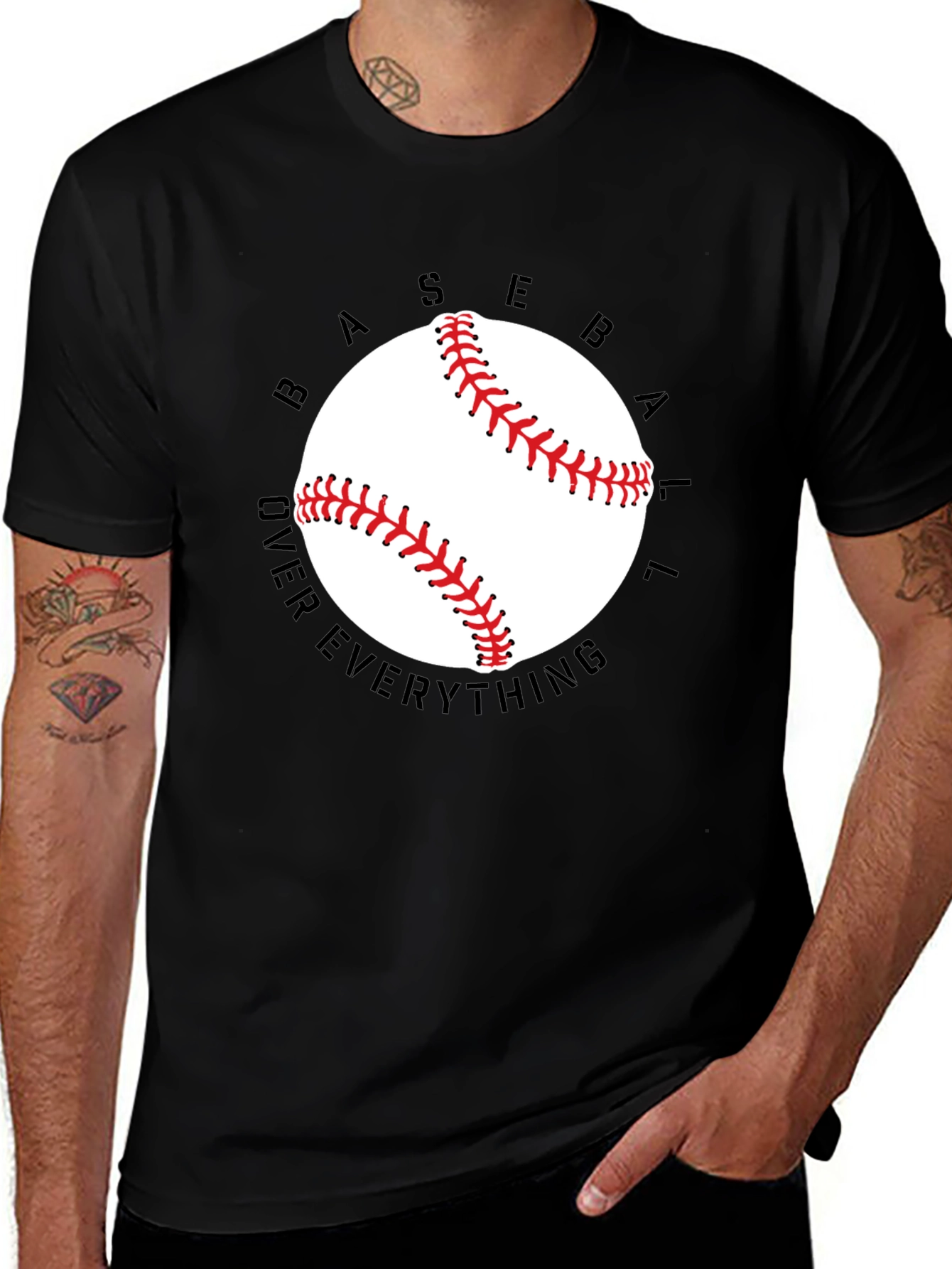 Baseball Over Everything Graphic T-Shirt