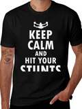 Keep Calm & Hit Your Stunts Graphic Tee