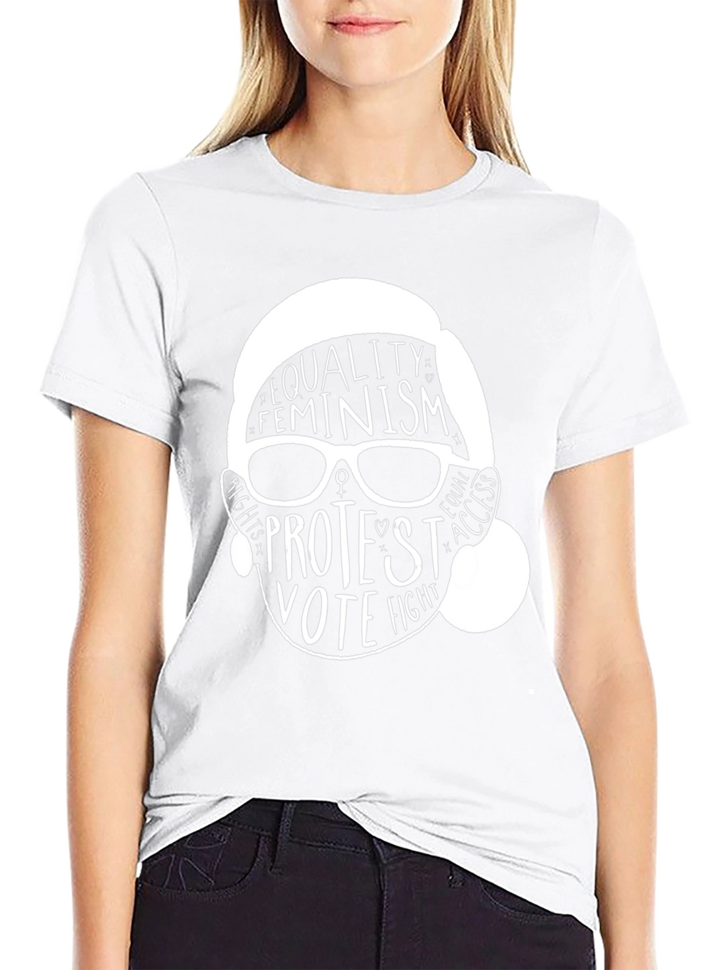 Equality Feminism RBG Graphic Tee - Black