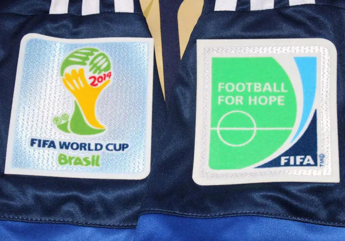 2014 Argentina Away Retro Player Version Soccer Jersey Detail 3