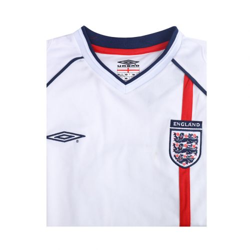 SCHOLES #8 Retro England Home Jersey World Cup 2002 Image 5