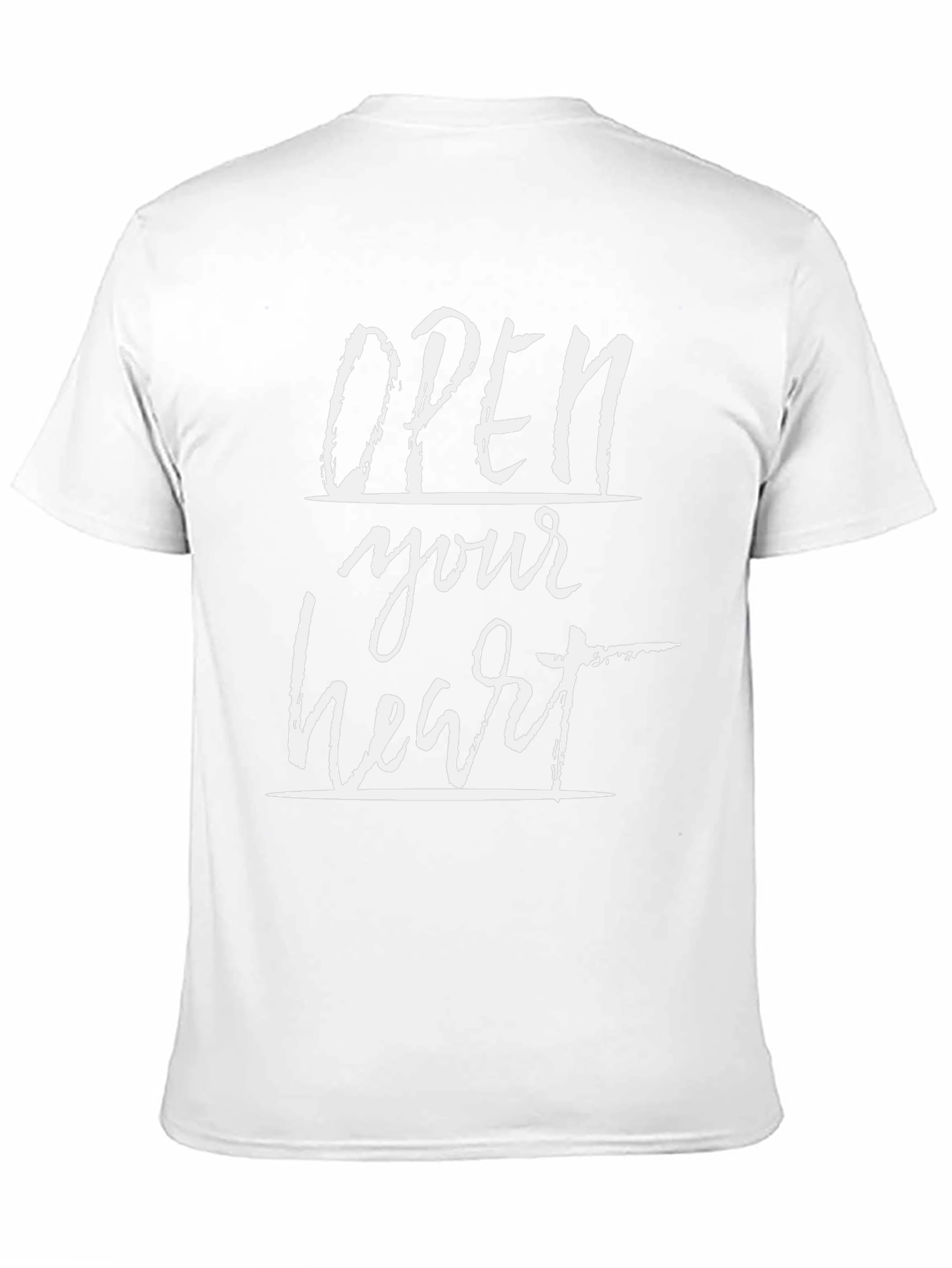 Open Your Heart Graphic Black T-Shirt