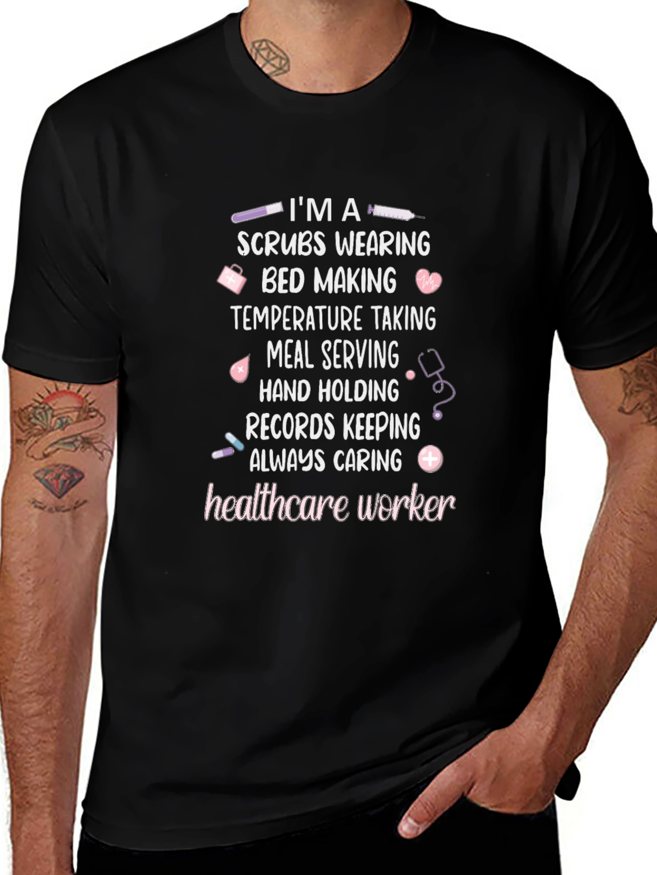 Healthcare Worker Graphic T-Shirt