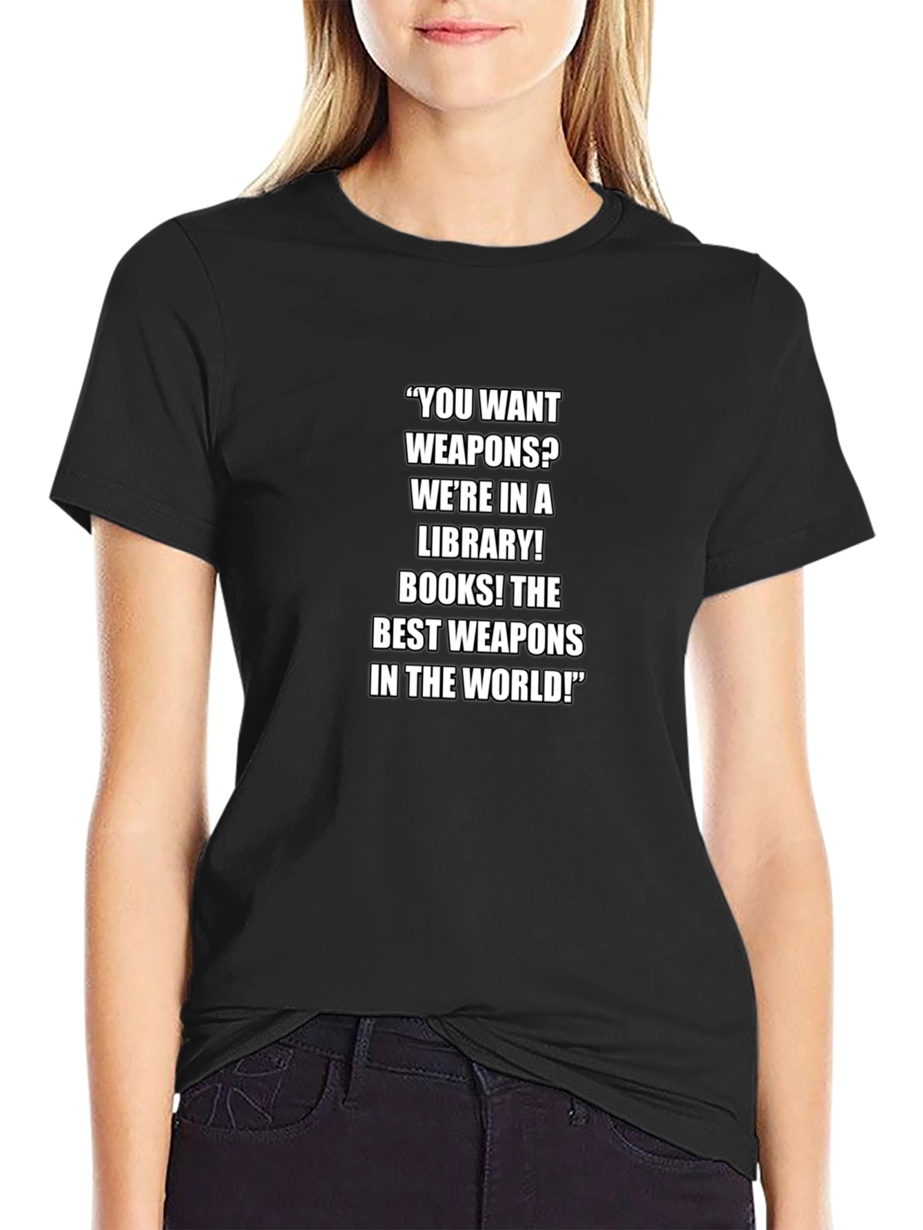Library Books Best Weapons T-Shirt