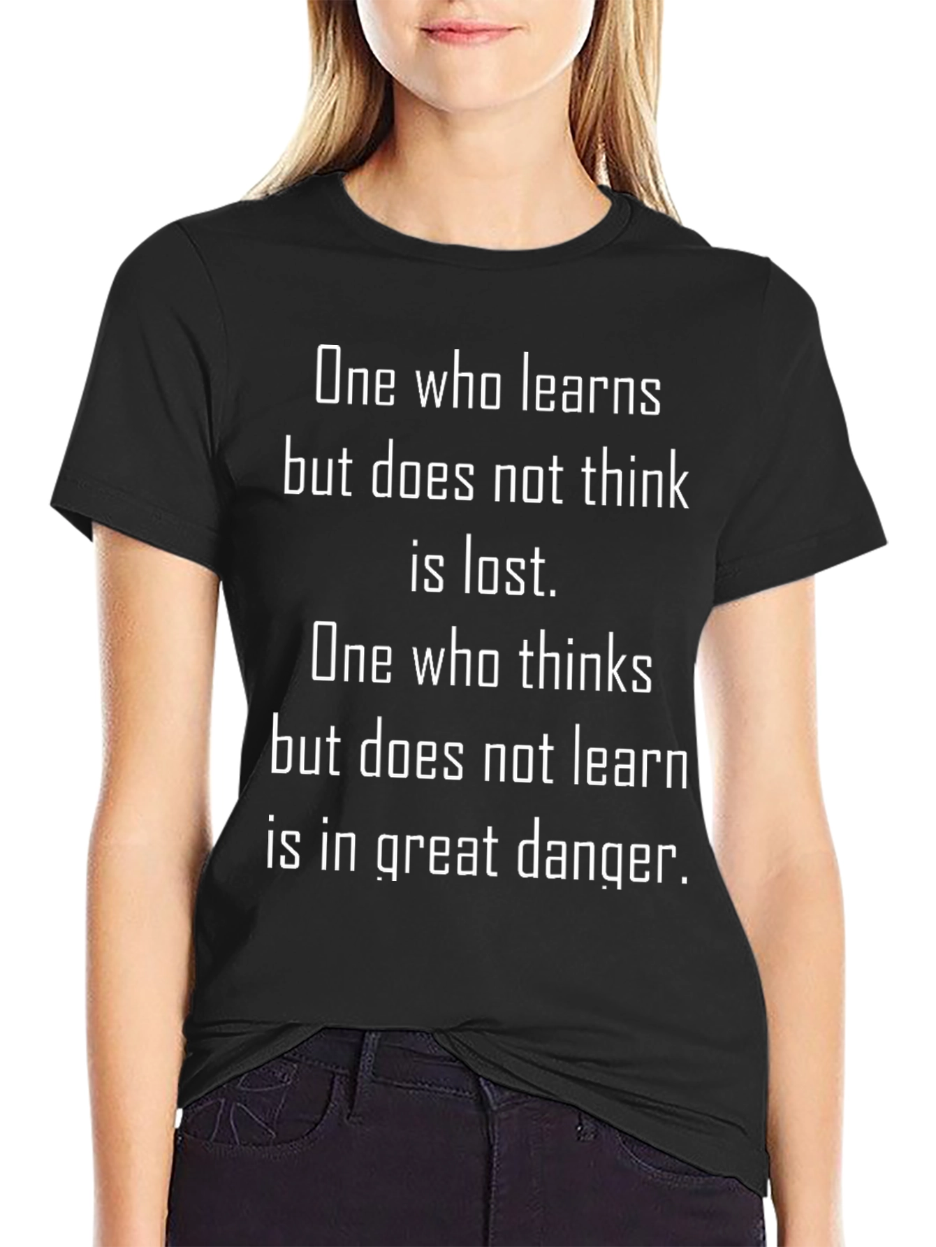 Philosophical Quote T-Shirt - Learn & Think