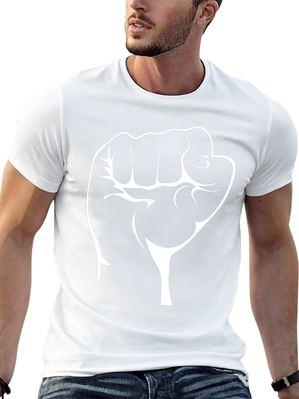 Black Power Fist Graphic T-Shirt