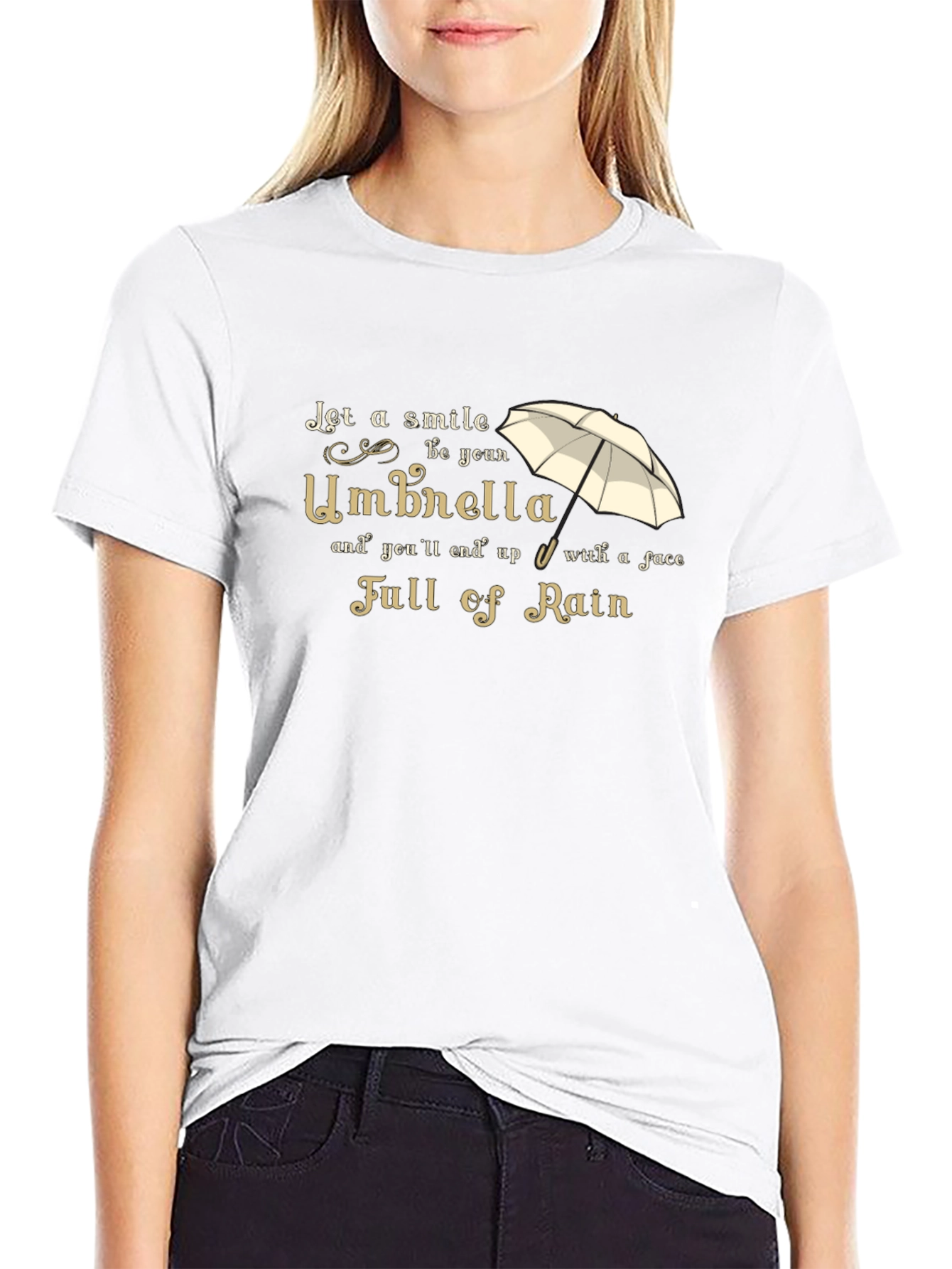 Smile Umbrella T-Shirt - Full of Rain