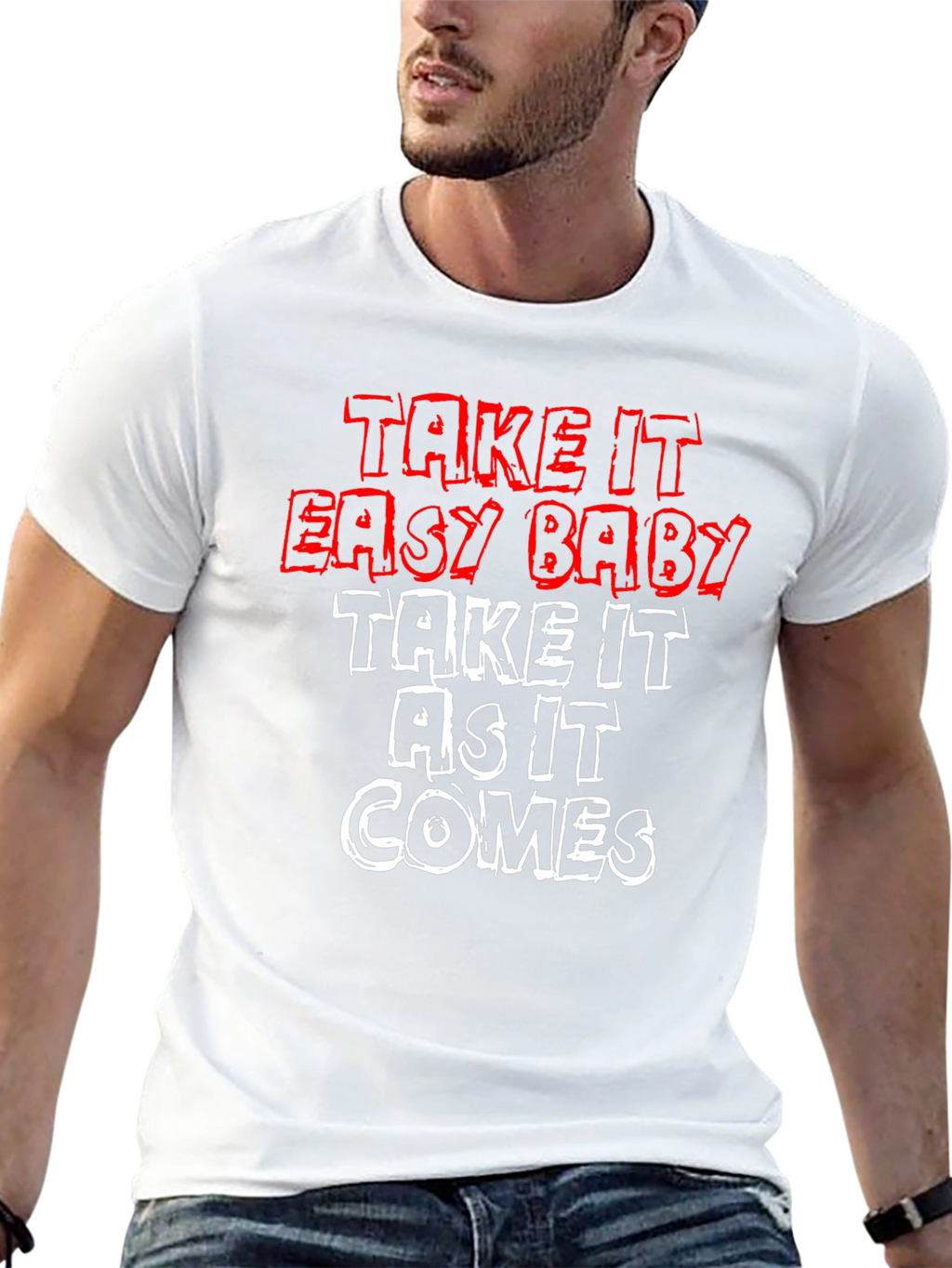 Take It Easy Graphic Tee - Relaxed Vibe