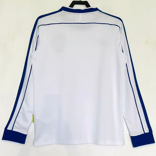 1998 Brazil White Retro Long Sleeve Soccer Jersey Item NO.: 2153863 Back