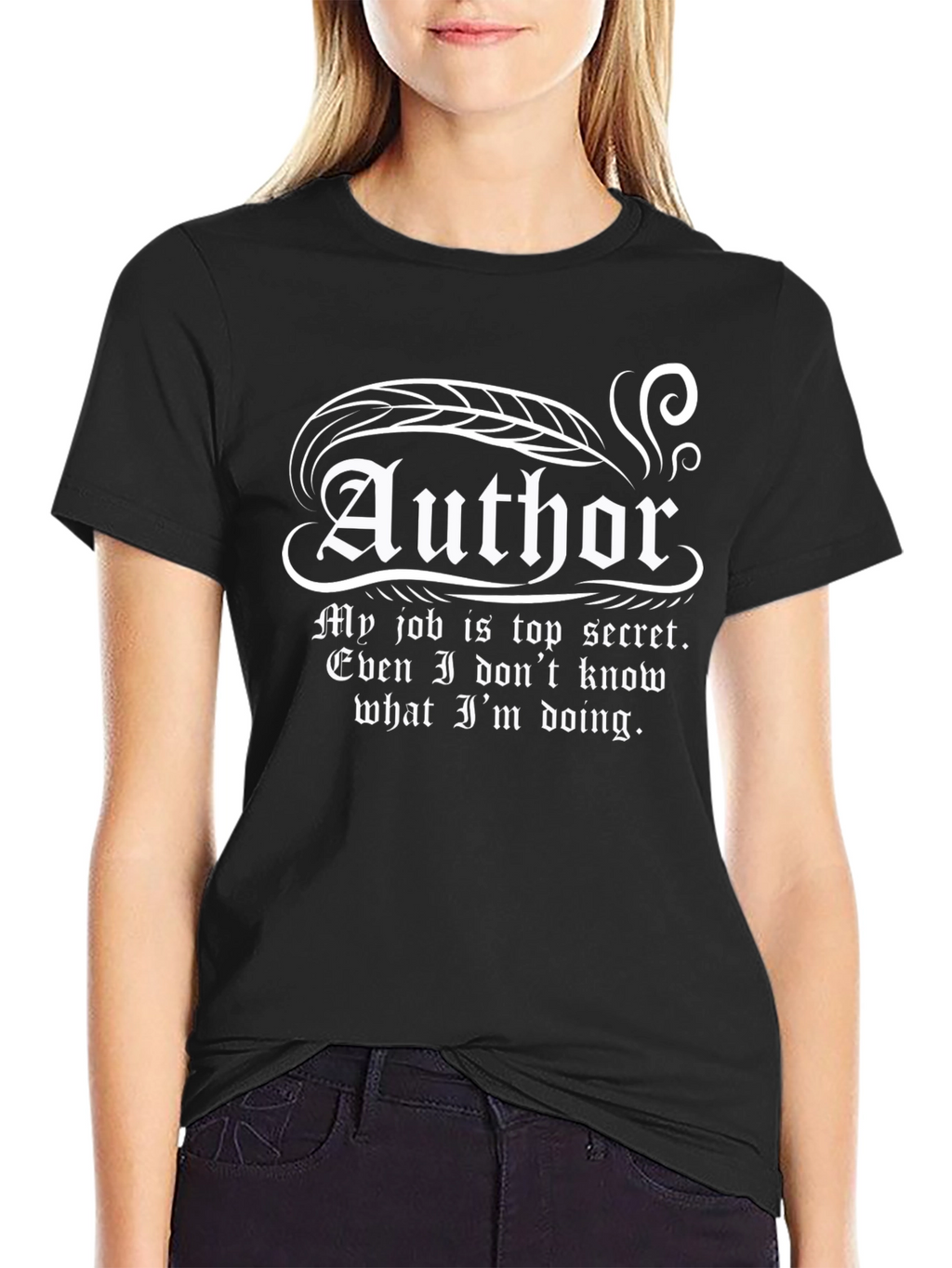 Author Top Secret Job Funny T-Shirt