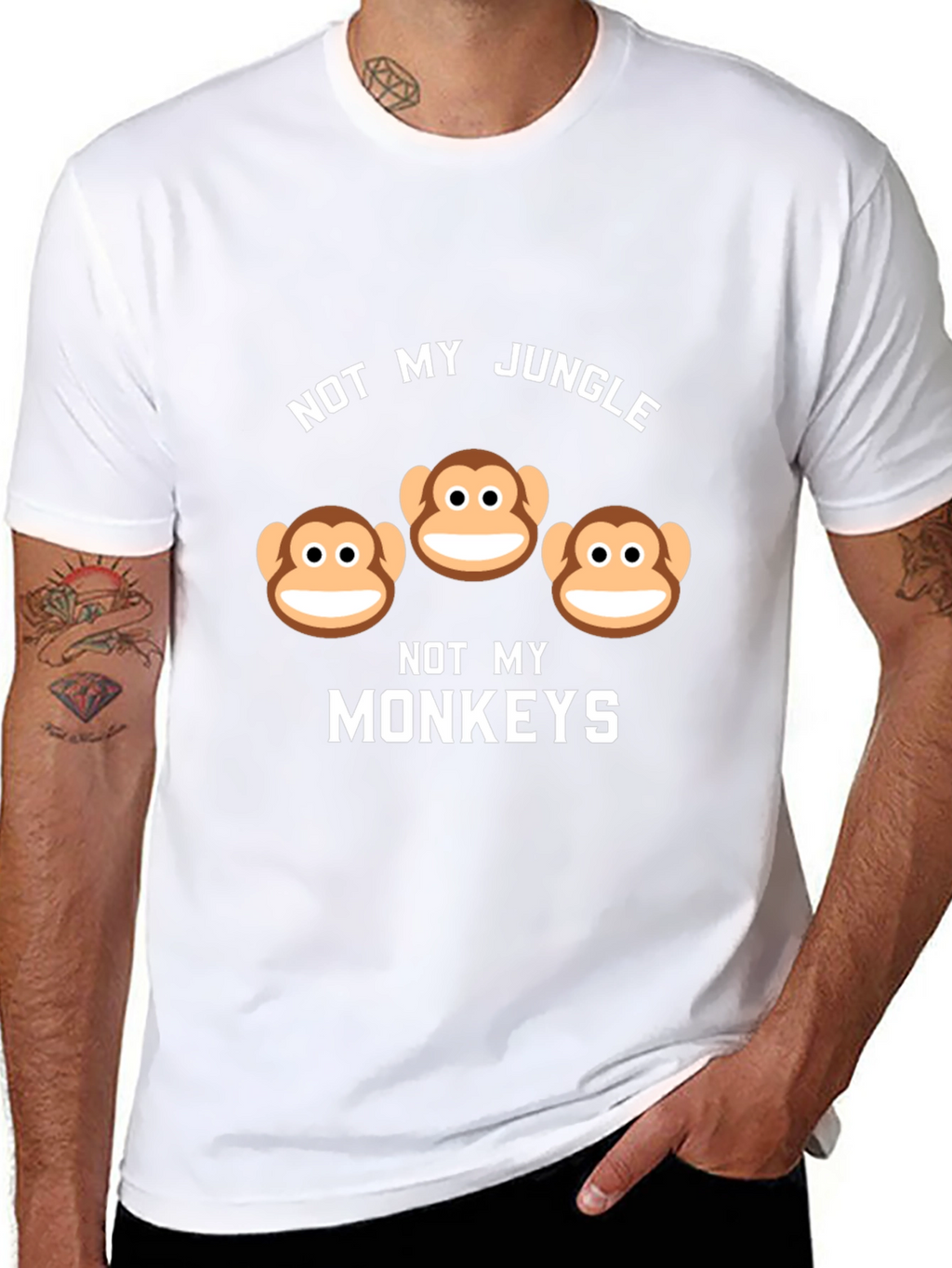 Not My Jungle Not My Monkeys Graphic Tee