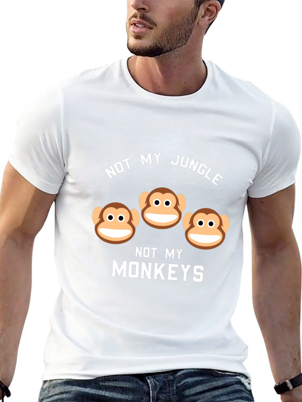 Not My Jungle Not My Monkeys Graphic Tee