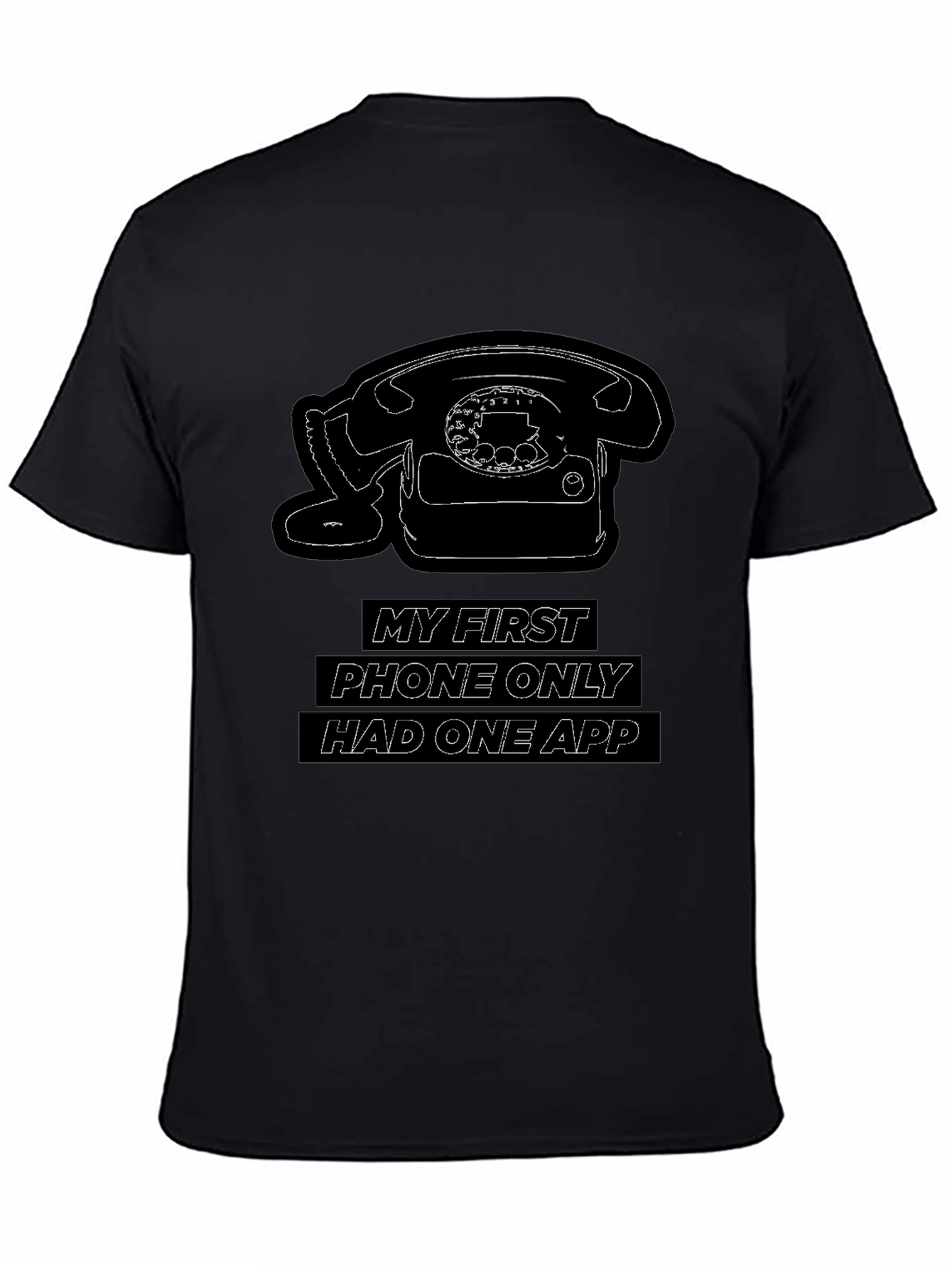 Retro Phone T-Shirt - My First Phone Only Had One App