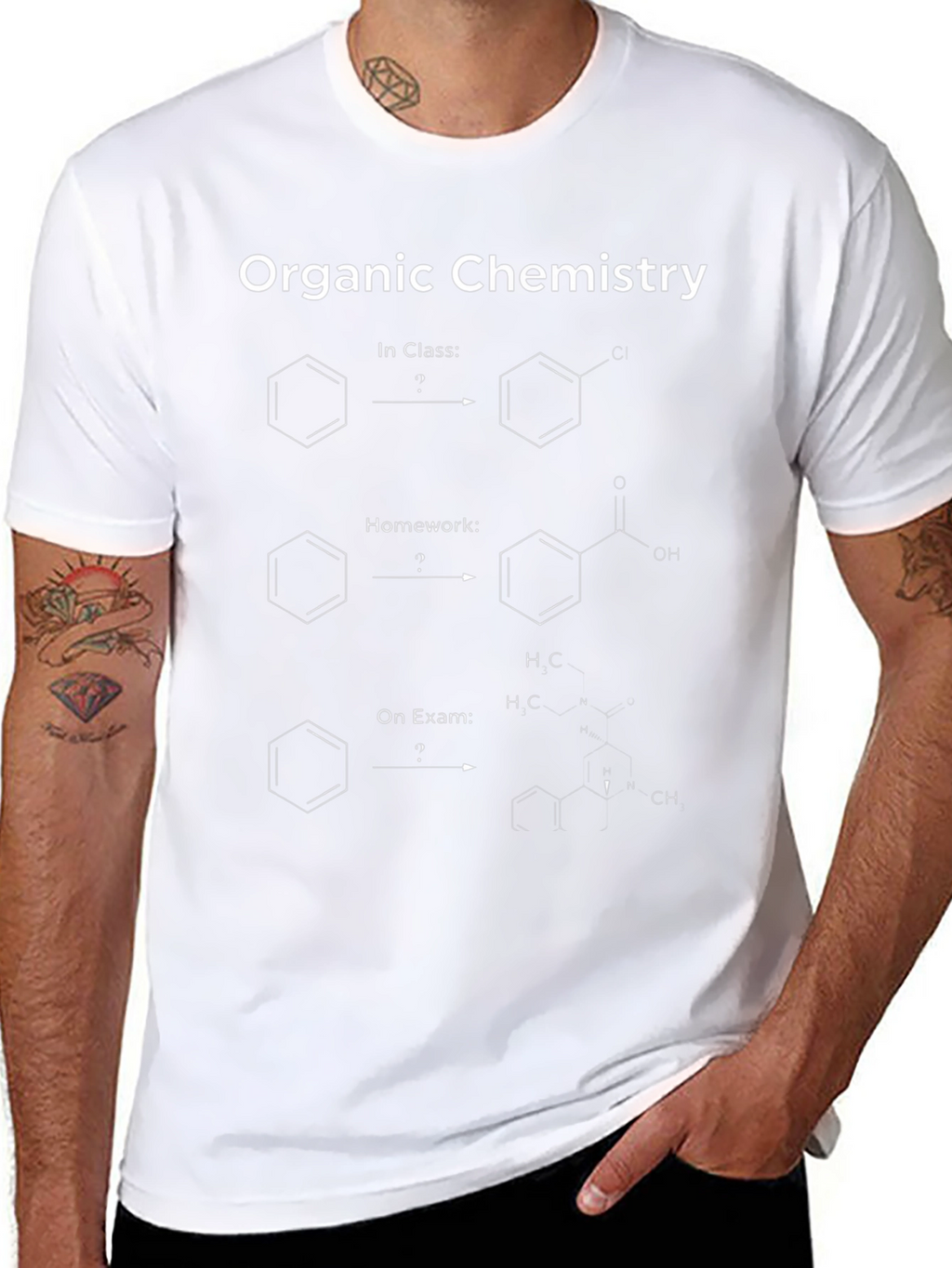 Organic Chemistry T-Shirt - Benzene Reactions