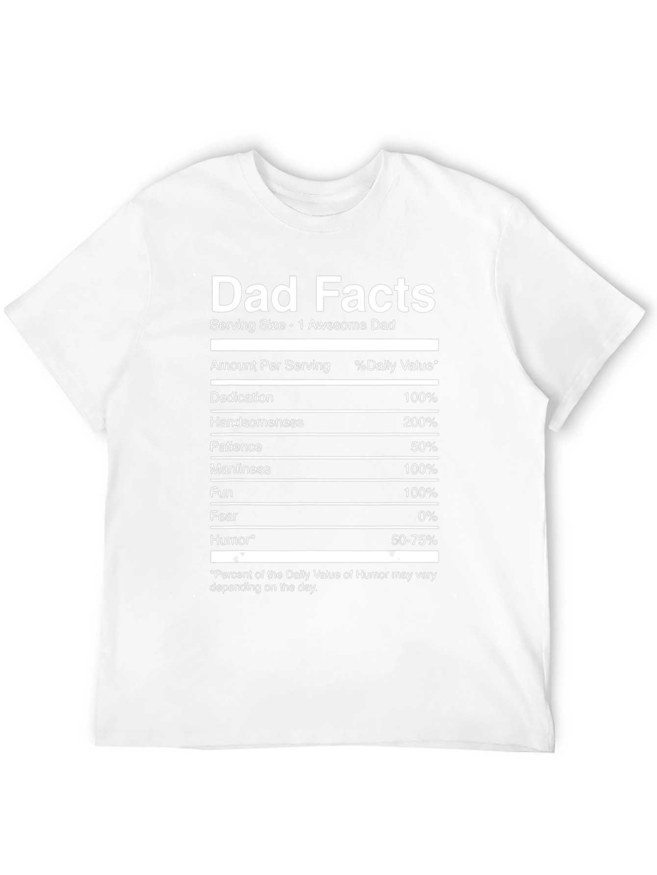 Dad Facts Funny Graphic T-Shirt