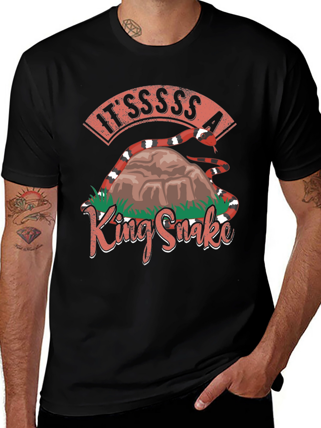 King Snake T-Shirt - Ssssssnake Design
