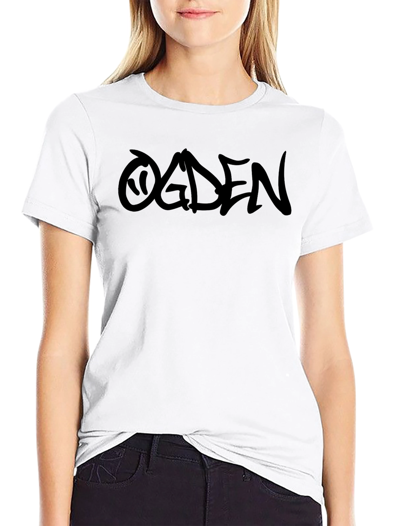 OGDEN Black Graphic Tee - Soft Cotton Blend