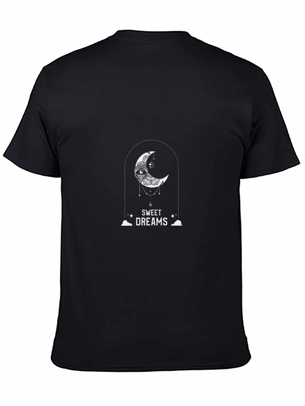 Sweet Dreams Moon Graphic Tee - Black