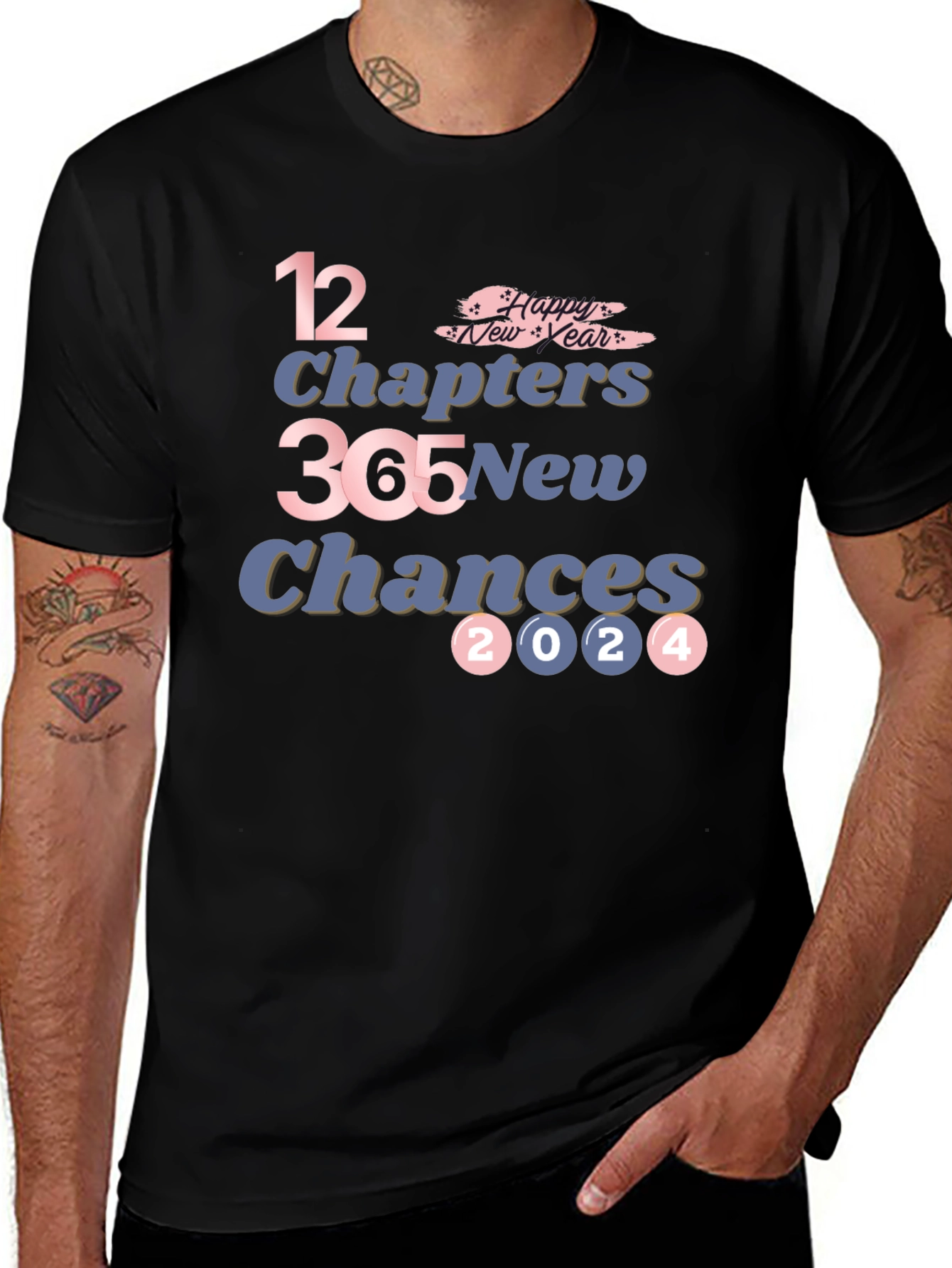 New Year 2024 T-Shirt - 12 Chapters 365 New Chances
