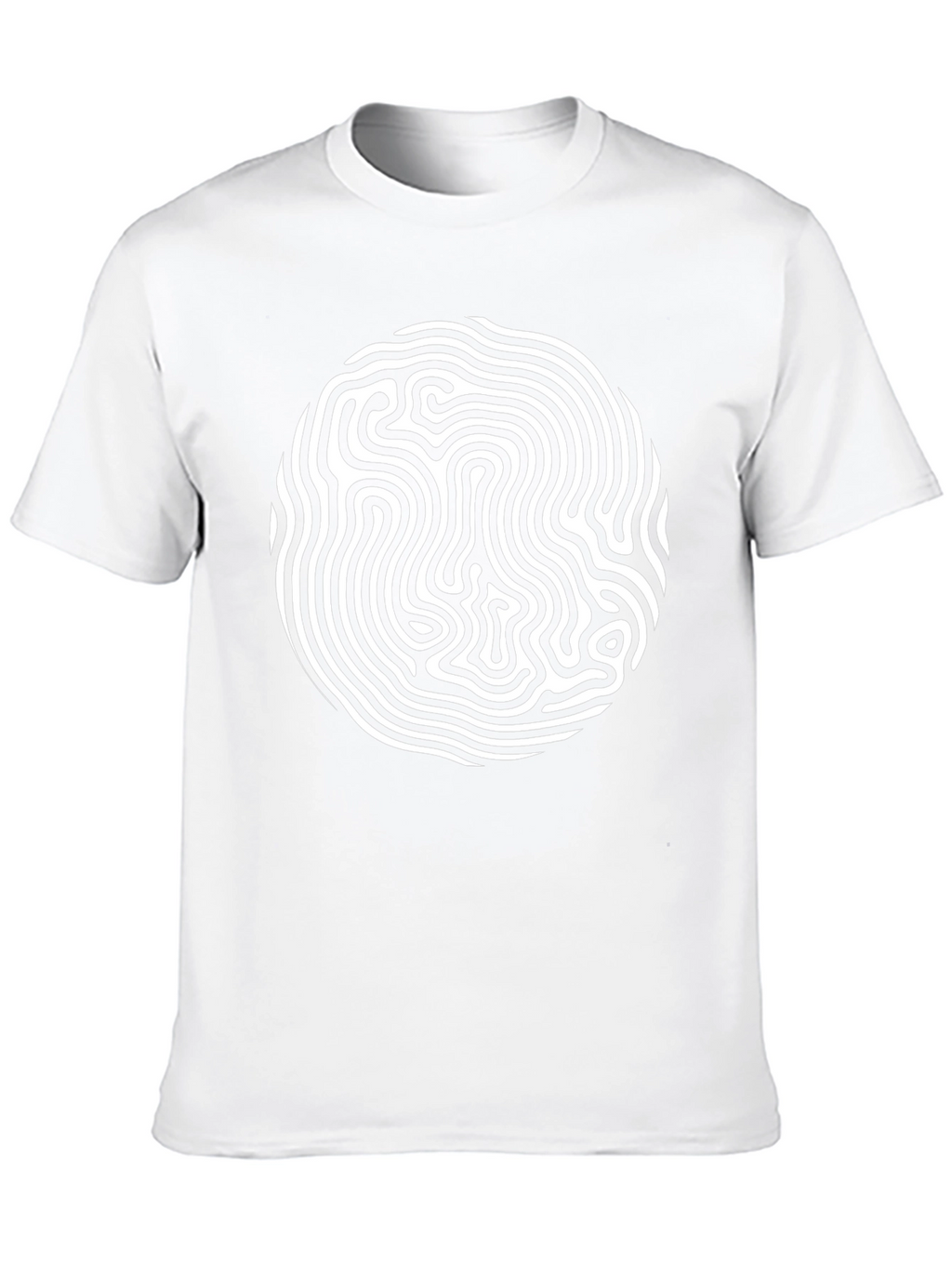 Abstract Labyrinth Black T-Shirt