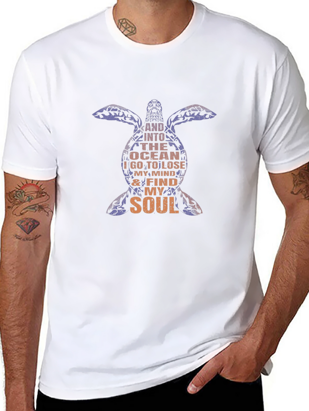 Ocean Soul Black Graphic Tee