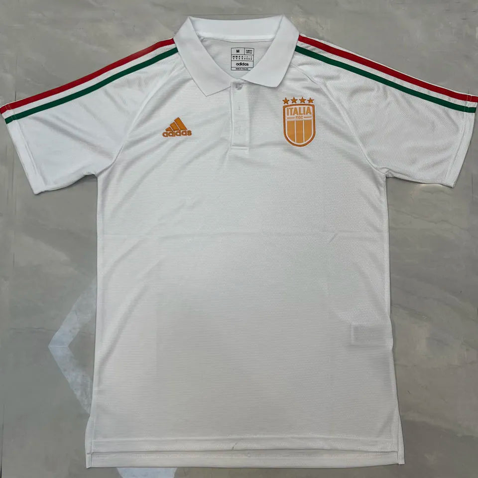 2004 Italy Away White Retro Soccer Jersey Detail 3