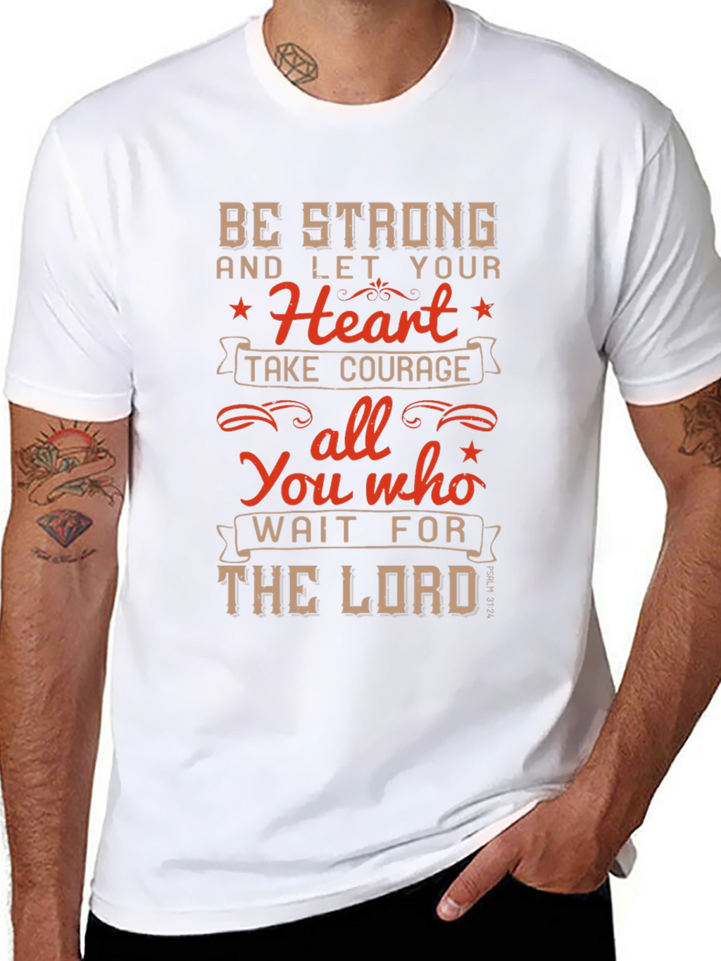 Be Strong T-Shirt - Christian Inspirational Tee