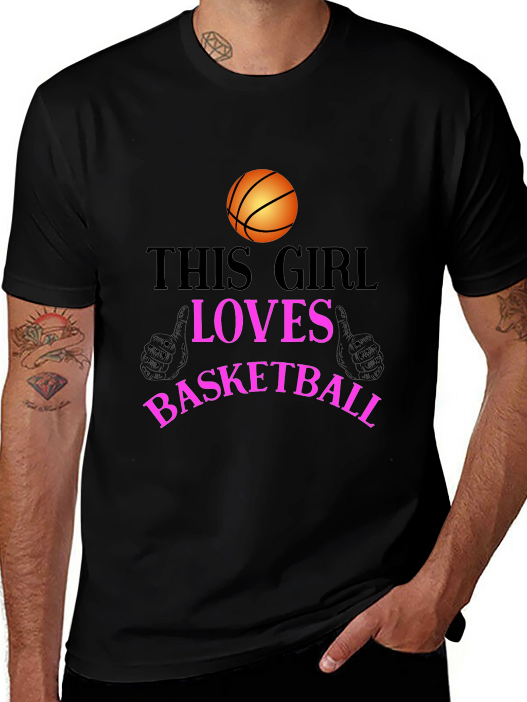 Basketball Lover T-Shirt - This Girl Loves Basketball