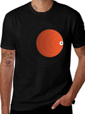 Airplane Trajectory Black T-Shirt
