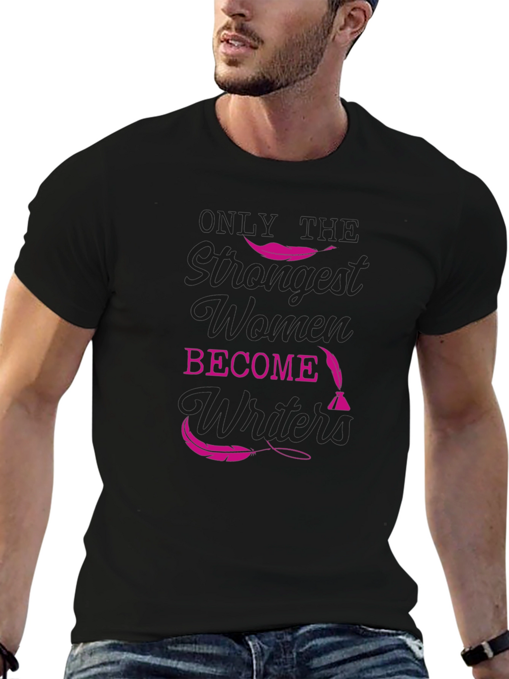 Strong Women Writers T-Shirt - Black Tee