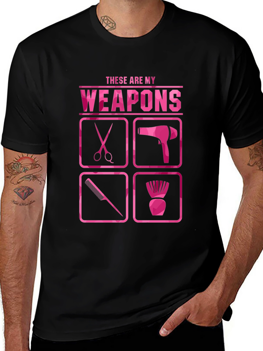 Hairstylist Weapons T-Shirt - Salon Life