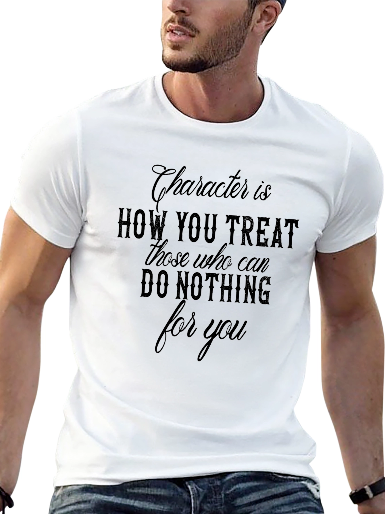 Character Quote Black T-Shirt
