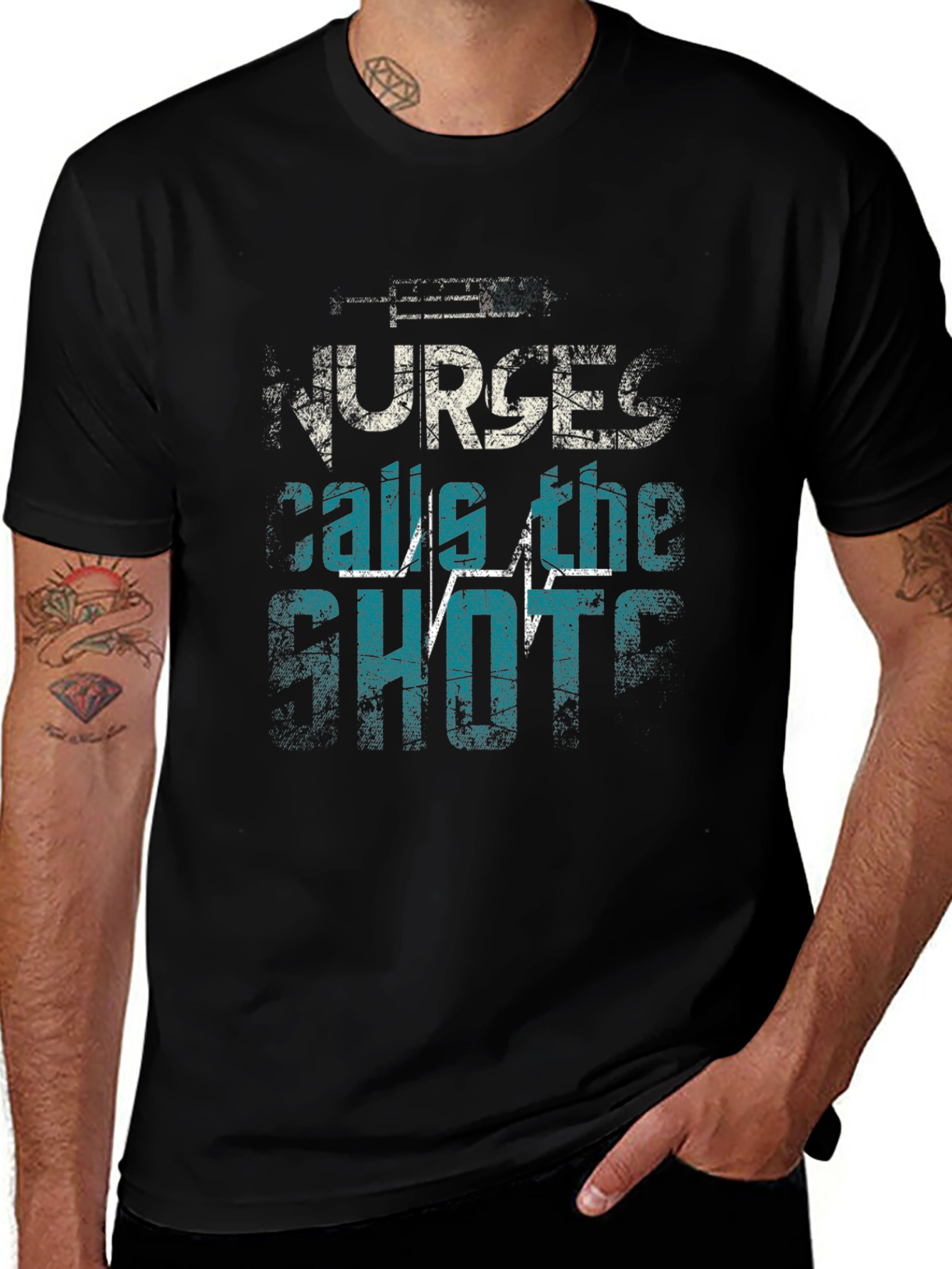 Nurses Call the Shots Graphic T-Shirt