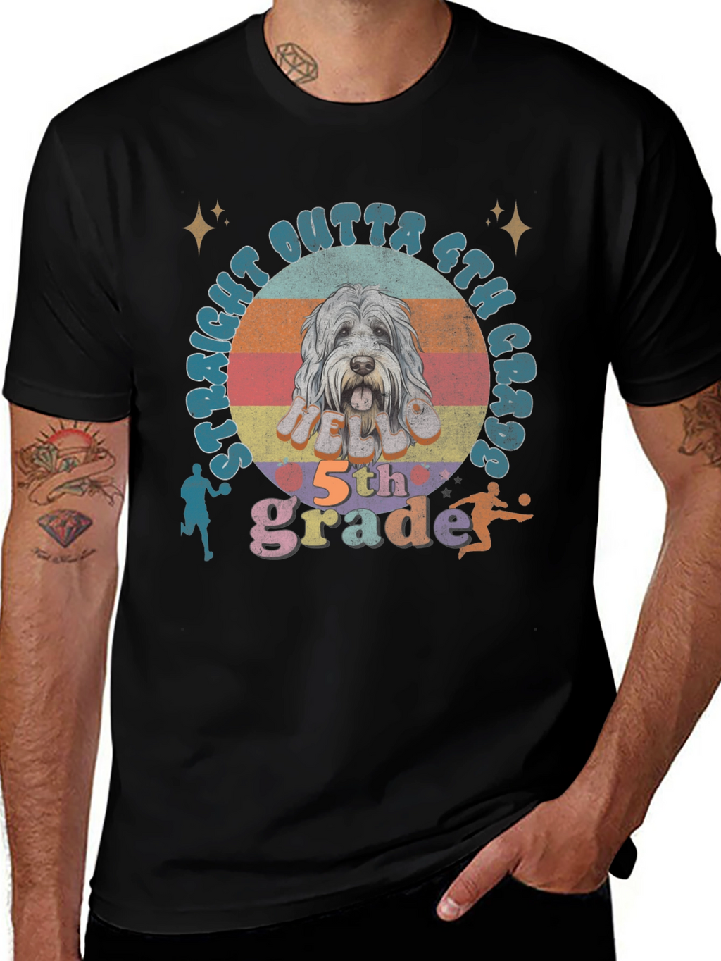 Straight Outta 6th Grade Dog T-Shirt
