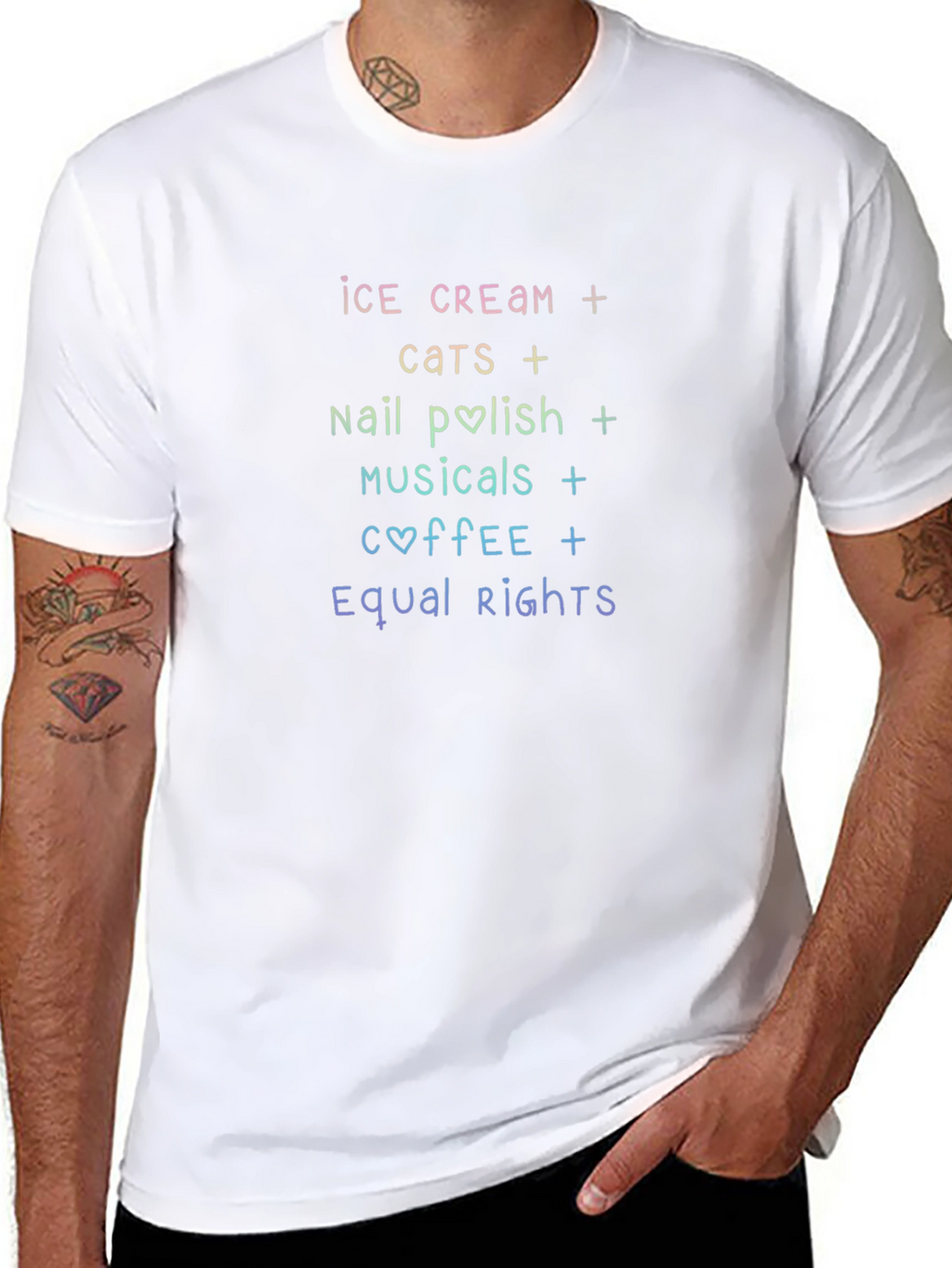Ice Cream Cats Nail Polish Equality T-Shirt
