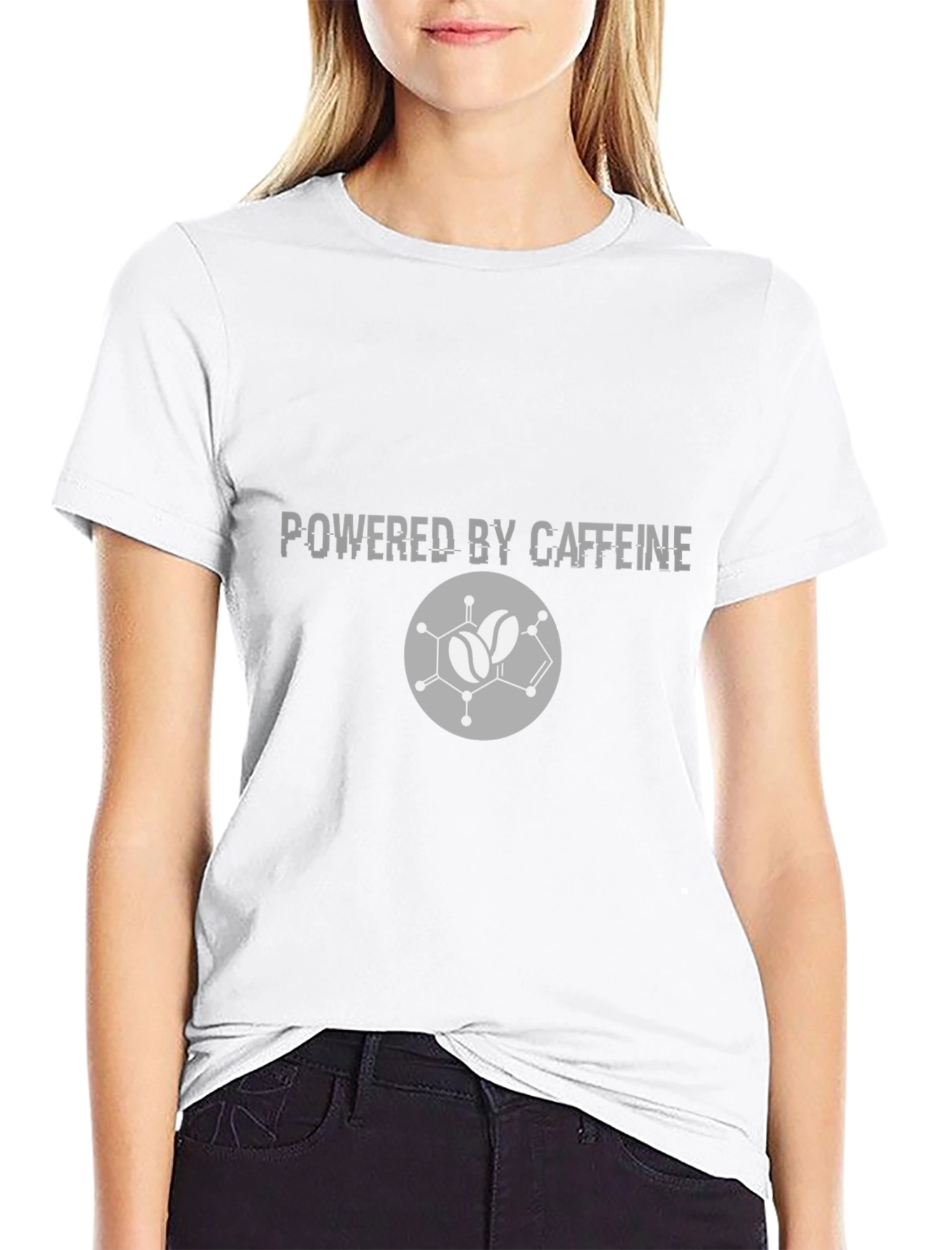 Powered by Caffeine Graphic Tee - Black