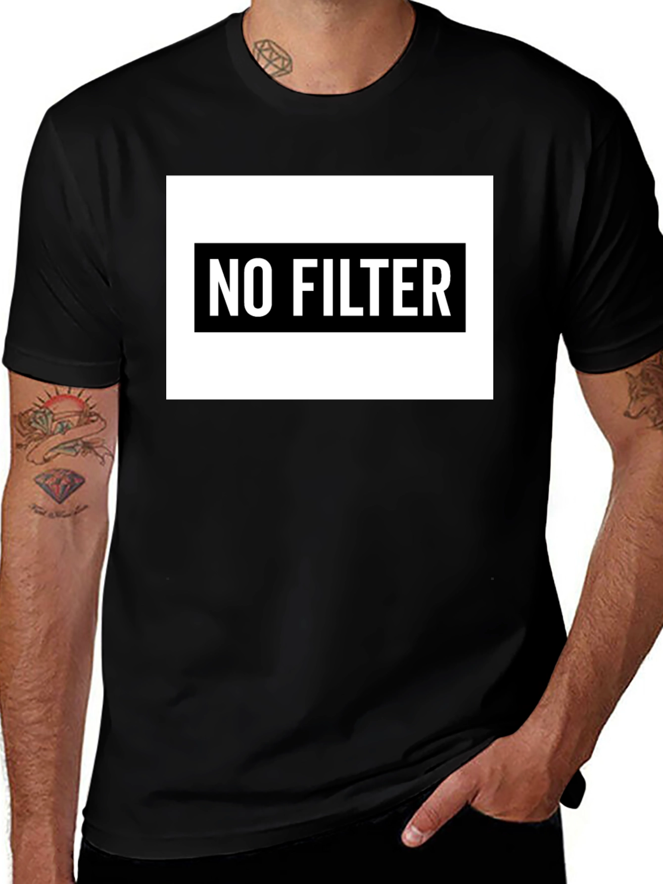 No Filter T-Shirt - Bold Statement Tee