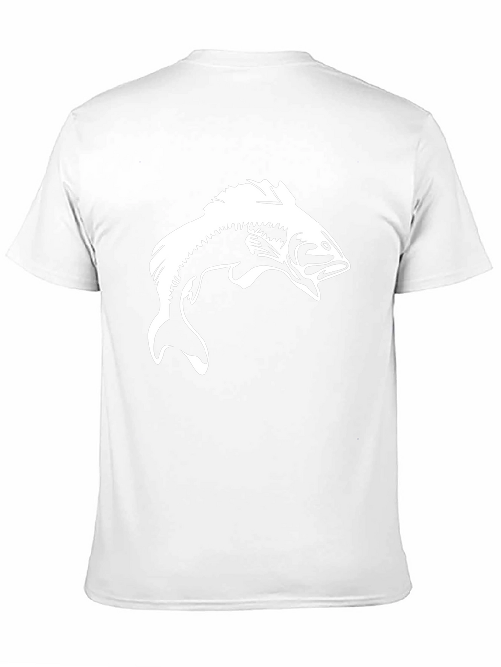 Bass Fishing Graphic Tee - Black Cotton T-Shirt