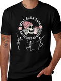 Will Burn Sage Skeleton Graphic Tee