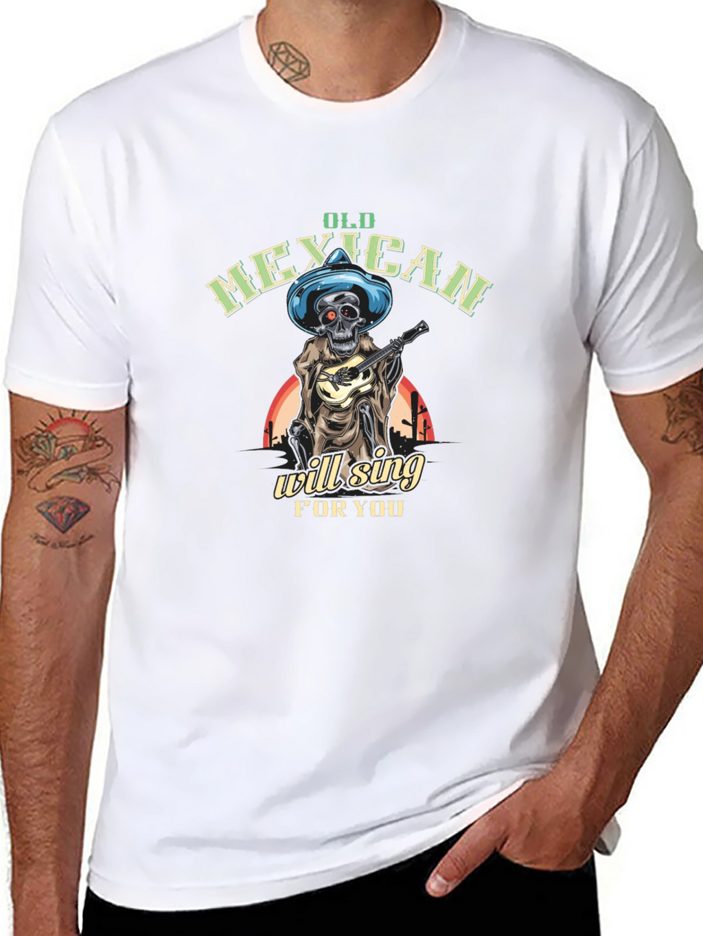 Old Mexican Skeleton Will Sing T-Shirt